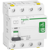 УЗО Дифф. выключатель нагрузки iID 4P 40A 30mA B-EV, Schneider Electric A9Z51440
