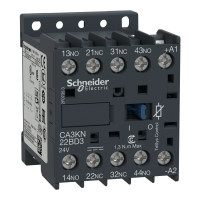 КОНТ.2НО+2НЗ ГВИНТ.КРІП.24В, Schneider Electric CA3KN22BD3
