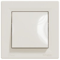 Вимикач зі ступенем захисту IP44, Кремовий, Asfora EPH0100223