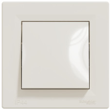 Вимикач зі ступенем захисту IP44, Кремовий, Asfora EPH0100223