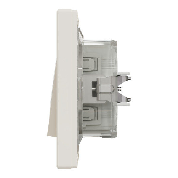 Вимикач зі ступенем захисту IP44, Кремовий, Asfora EPH0100223