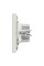 Розетка USB, 2 виходи, тип А+С 2,4А, Кремова, Asfora EPH2700323