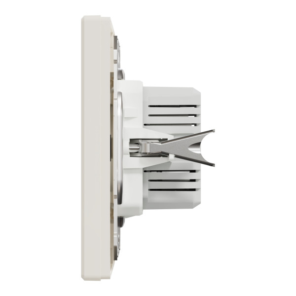 Розетка USB, 2 виходи, тип А+С 2,4А, Кремова, Asfora EPH2700323