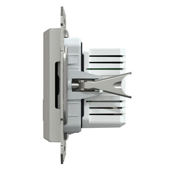 Розетка USB, 2 выхода, тип А+С  21 Вт, Алюминий, Asfora EPH2700561