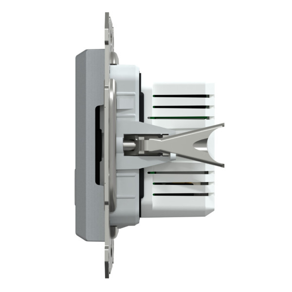 Розетка USB, 2 выхода, тип А+С  21 Вт, Сталь, Asfora EPH2700562
