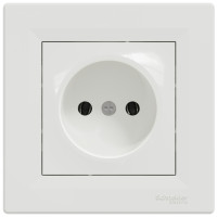 Розетка без заземлення, Біла, Asfora EPH3000121