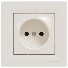 Розетка без заземлення, Кремова, Asfora EPH3000123