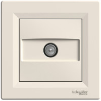Розетка TV оконечная (1 дБ) Кремовая, Asfora EPH3200123