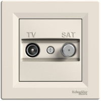 Розетка TV-SAT індивідуальна (1 дБ) Кремова, Asfora EPH3400423