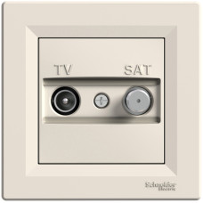 Розетка TV-SAT індивідуальна (1 дБ) Кремова, Asfora EPH3400423