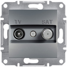 Розетка TV-SAT індивідуальна (1 дБ) Сталь, Asfora, EPH3400462