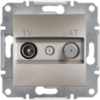 Розетка TV-SAT індивідуальна (1 дБ) Бронза, Asfora, EPH3400469