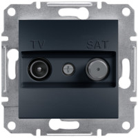 Розетка TV-SAT індивідуальна (1 дБ) Антрацит, Asfora, EPH3400471