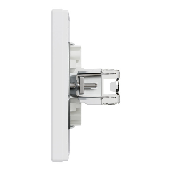 Розетка комп'ютерна, RJ45, кат.5е, UTP, Біла, Asfora EPH4300121