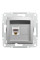 Розетка комп'ютерна, RJ45, кат.5е, UTP, Алюміній, Asfora, EPH4300161