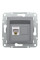Розетка комп'ютерна, RJ45, кат.5е, UTP, Сталь, Asfora, EPH4300162