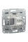 Розетка комп'ютерна, RJ45, кат.5е, UTP, Сталь, Asfora, EPH4300162