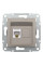 Розетка комп'ютерна, RJ45, кат.5е, UTP, Бронза, Asfora, EPH4300169