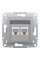 Розетка комп'ютерна, RJ45, кат.5е, UTP, подвійна, Алюміній, Asfora, EPH4400161