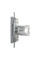Розетка комп'ютерна, RJ45, кат.5е, UTP, подвійна, Сталь, Asfora, EPH4400162