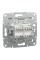 Розетка комп'ютерна, RJ45, кат.5е, UTP, подвійна, Біла, Asfora EPH4470121