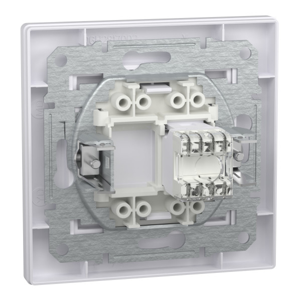Розетка комп'ютерна, RJ45, кат.6, UTP, Біла, Asfora EPH4700121