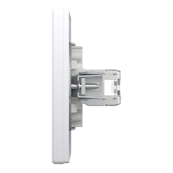 Розетка комп'ютерна, RJ45, кат.6, UTP, Біла, Asfora EPH4700121