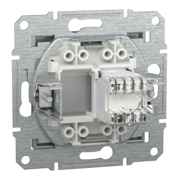 Розетка комп'ютерна, RJ45, кат.6, UTP, Алюміній, Asfora, EPH4700161