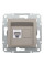 Розетка комп'ютерна, RJ45, кат.6, UTP, Бронза, Asfora, EPH4700169