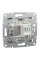 Розетка комп'ютерна, RJ45, кат.6, UTP, Бронза, Asfora, EPH4700169