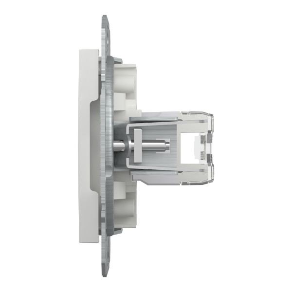 Розетка комп'ютерна, RJ45, кат.6, UTP, Біла, Asfora EPH4770121