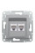 Розетка комп'ютерна, RJ45, кат.6, UTP, подвійна, Алюміній, Asfora, EPH4800161