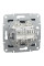 Розетка комп'ютерна, RJ45, кат.6, UTP, подвійна, Антрацит, Asfora, EPH4800171