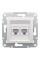 Розетка комп'ютерна, RJ45, кат.6, UTP, подвійна, Біла, Asfora EPH4870121