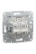 Розетка комп'ютерна, RJ45, кат.6, UTP, подвійна, Біла, Asfora EPH4870121