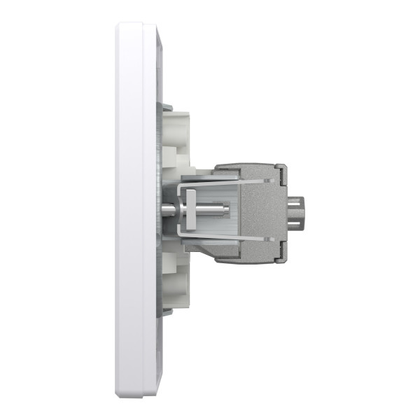 Розетка комп'ютерна, RJ45, кат.5е, STP, Біла, Asfora EPH5000121