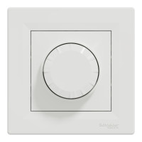 Світлорегулятор поворотний LED, RC 3-370 Вт, Білий, Asfora, EPH6800121