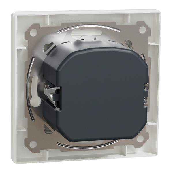 Світлорегулятор поворотний LED, RC 3-370 Вт, Білий, Asfora, EPH6800121