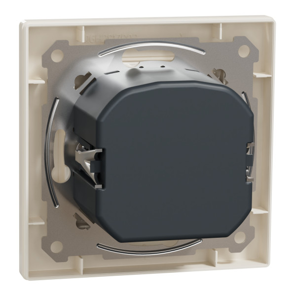 Світлорегулятор поворотний LED, RC 3-370 Вт, Кремовий, Asfora, EPH6800123