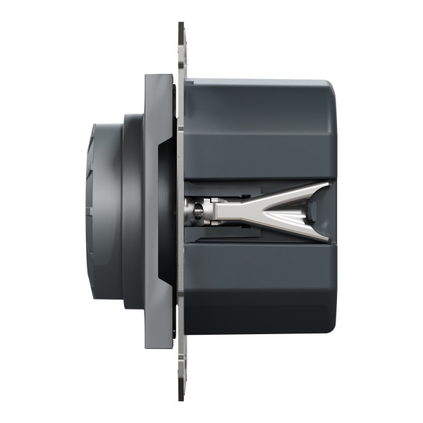 Світлорегулятор поворотний LED, RC 3-370 Вт, Сталь, Asfora, EPH6800162