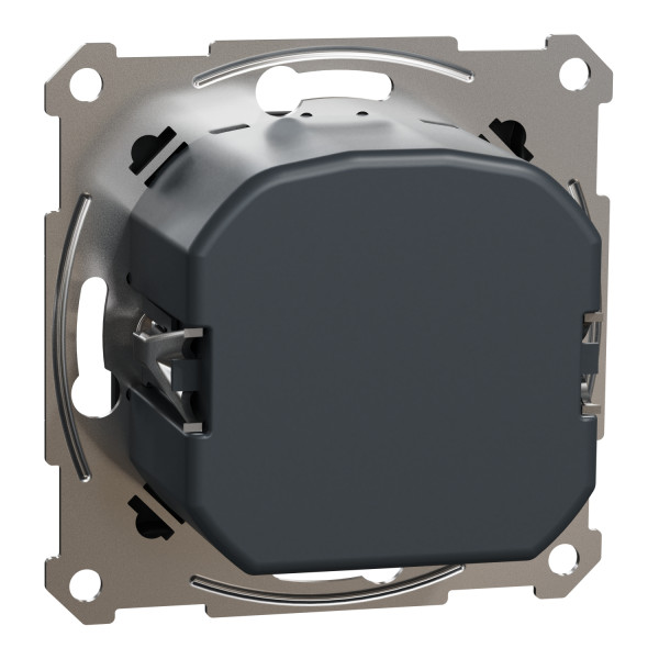 Світлорегулятор поворотний LED, RC 3-370 Вт, Антрацит, Asfora, EPH6800171