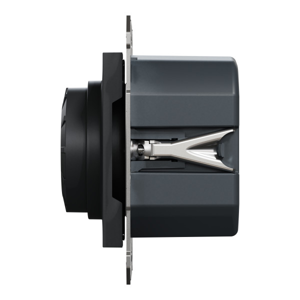 Світлорегулятор поворотний LED, RC 3-370 Вт, Антрацит, Asfora, EPH6800171