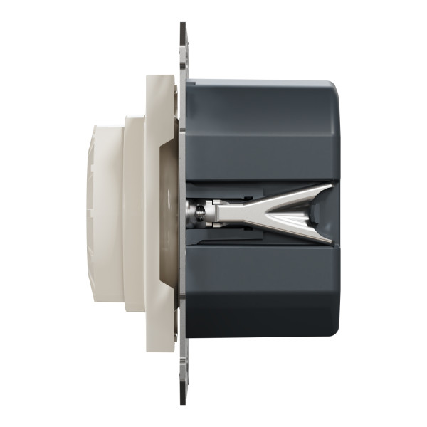 Світлорегулятор поворотний LED, RC 3-370 Вт, Кремовий, Asfora, EPH6870123