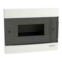 Щит пластиковий Easy9 EU, врізний, 1 ряд 8 модулів, димчасті двері, Schneider Electric EZ9EUA108