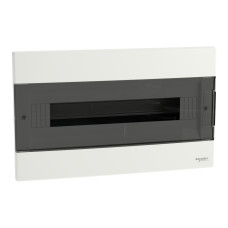 Щит пластиковий Easy9 EU, врізний, 1 ряд 18 модулів, димчасті двері, Schneider Electric EZ9EUA118