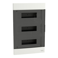 Щит пластиковый Easy9 EU, врезной, 3 ряда по 12 модулей, дымчатые двери, Schneider Electric EZ9EUA312