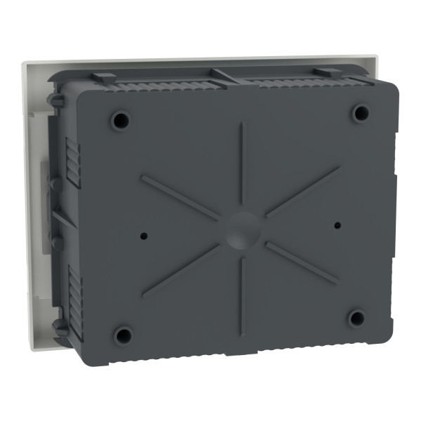 Щит пластиковий Easy9 EU, врізний, 1 ряд 8 модулів, білі двері, Schneider Electric EZ9EUB108