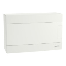 Щит пластиковий Easy9 EU, навісний, 1 ряд 12 модулів, білі двері, Schneider Electric EZ9EUD112