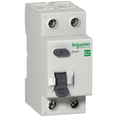 Пристрій захисного відключення (ПЗВ), 2P, 63A, 30mA, АС, Easy9, Schneider Electric EZ9R34263