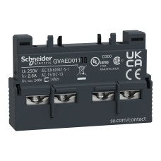GV3ФРОНТ.БЛОК ДОД.КОНТ.1NC+1NO(АВАР.СИГ), Schneider Electric GVAED011